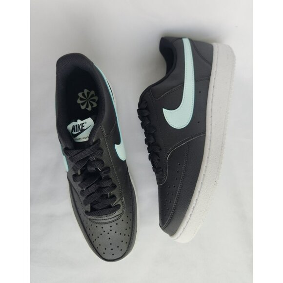 9 MEN\'S NIKE COURT VISION LOW NEXT NATURE BLACK BLUE DH2987-006 SNEAKERS main image 8
